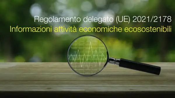 Regolamento delegato (UE) 2021/2178 Regolamento delegato (UE) 2021/2178